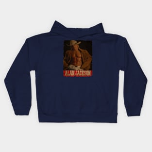 Alan Jackson - Vintage Kids Hoodie